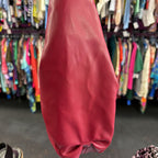 Unknown Pleather Pleated Hobo W/ Frame Opening