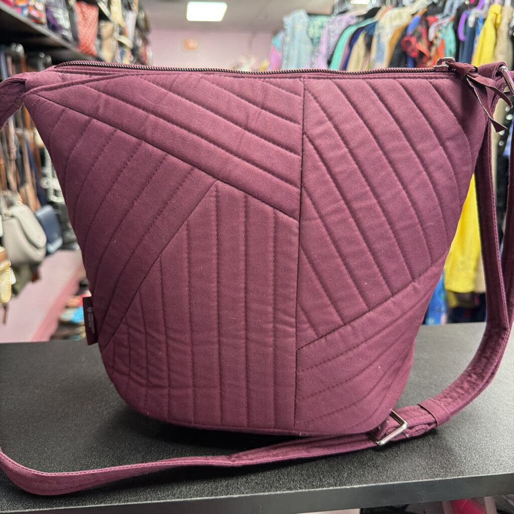 Vera Bradley Solid Quilted Bucket Crossbody
