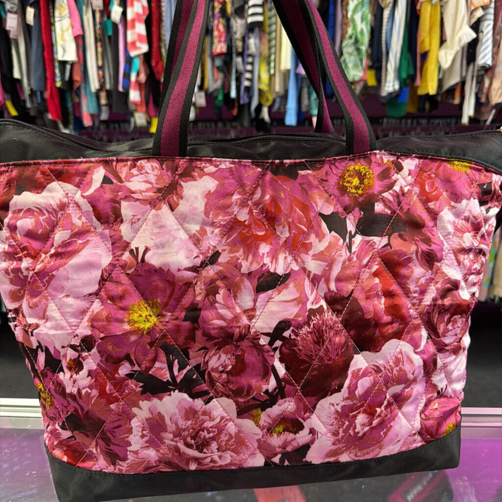 Victoria Secret Quilted Floral Large Tote