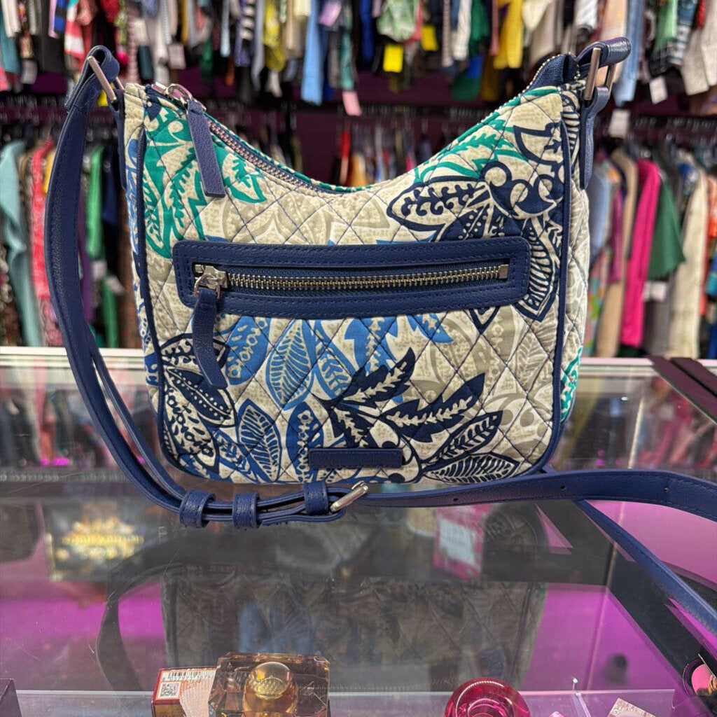 Vera Bradley Santiago Vivan Leather Trim Crossbody