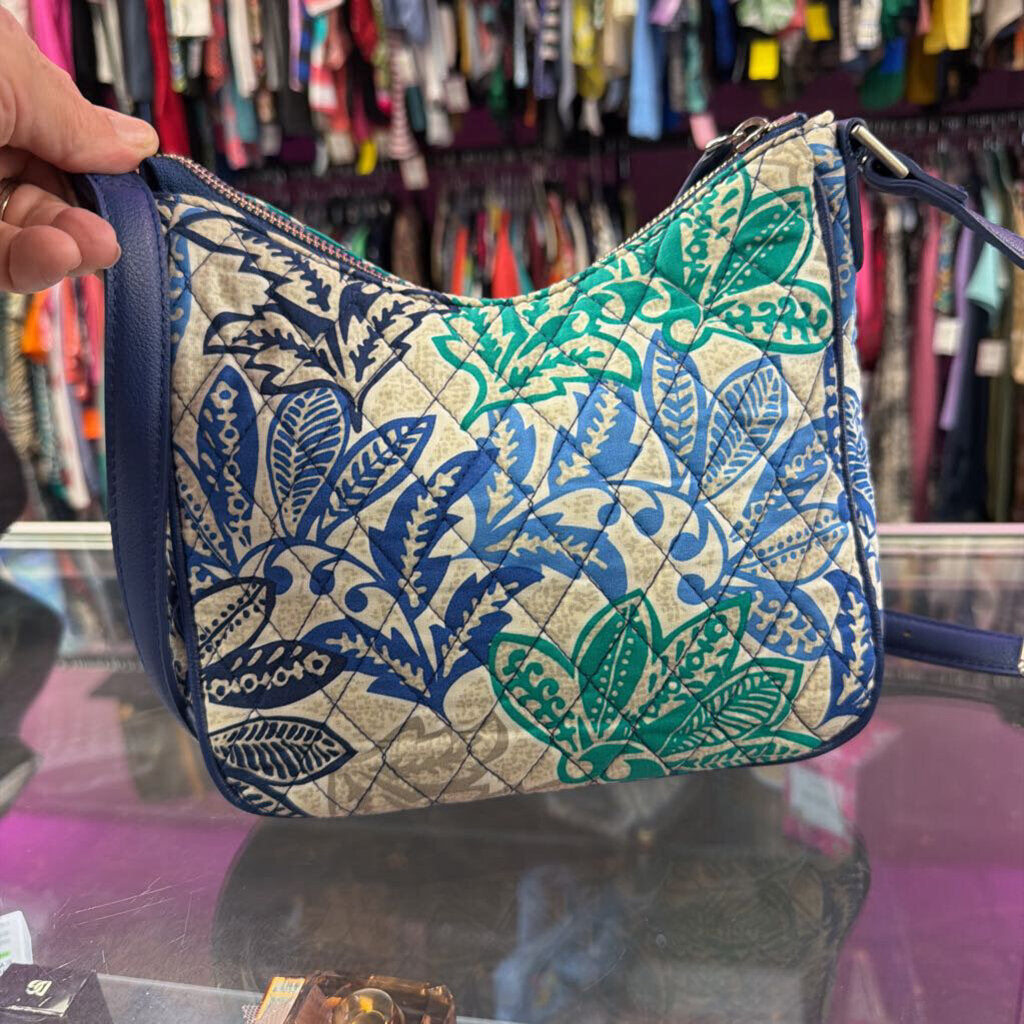 Vera Bradley Santiago Vivan Leather Trim Crossbody