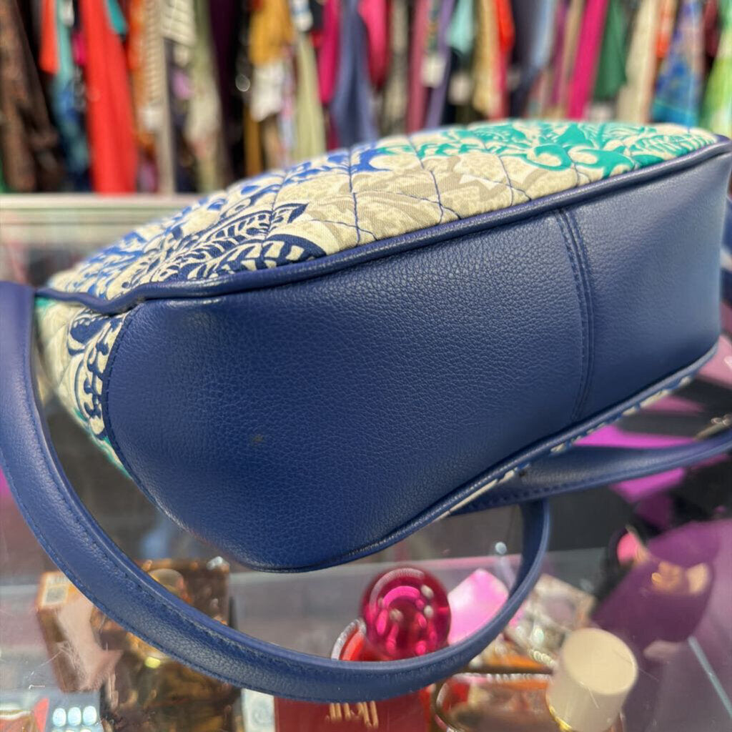 Vera Bradley Santiago Vivan Leather Trim Crossbody