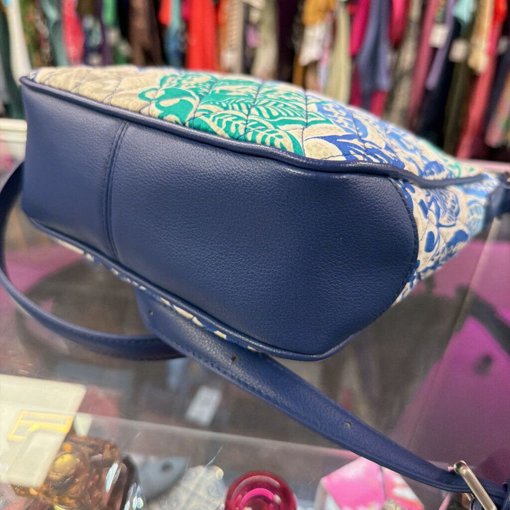Vera Bradley Santiago Vivan Leather Trim Crossbody