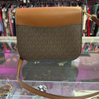 Michael Kors Emilia Small Saddle Crossbody Belted Front