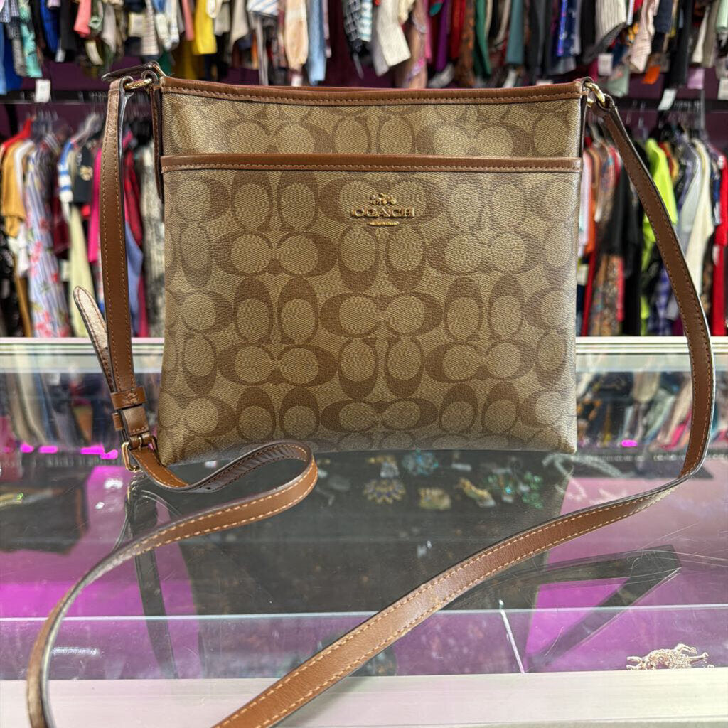 Coach Signature File Crossbody Bag