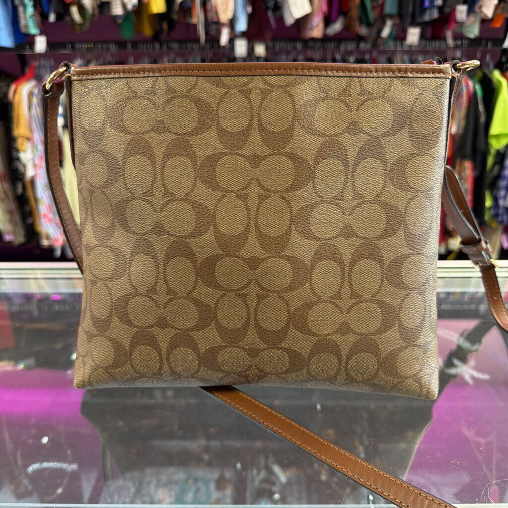 Coach Signature File Crossbody Bag