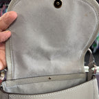 Kate Spade Roulette Small Saddle Bag Pebbled Leather