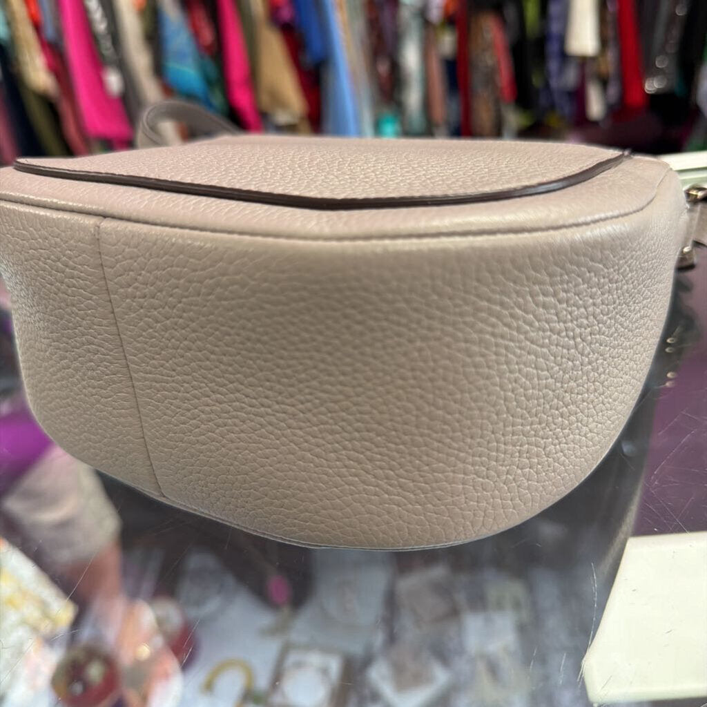Kate Spade Roulette Small Saddle Bag Pebbled Leather