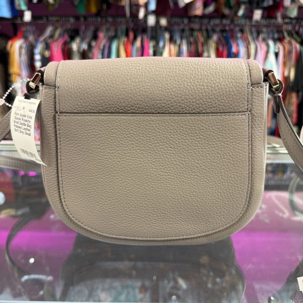 Kate Spade Roulette Small Saddle Bag Pebbled Leather