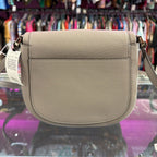 Kate Spade Roulette Small Saddle Bag Pebbled Leather