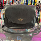 Kate Spade Leila Medium Flap Shoulder Bag Pebbled Leather