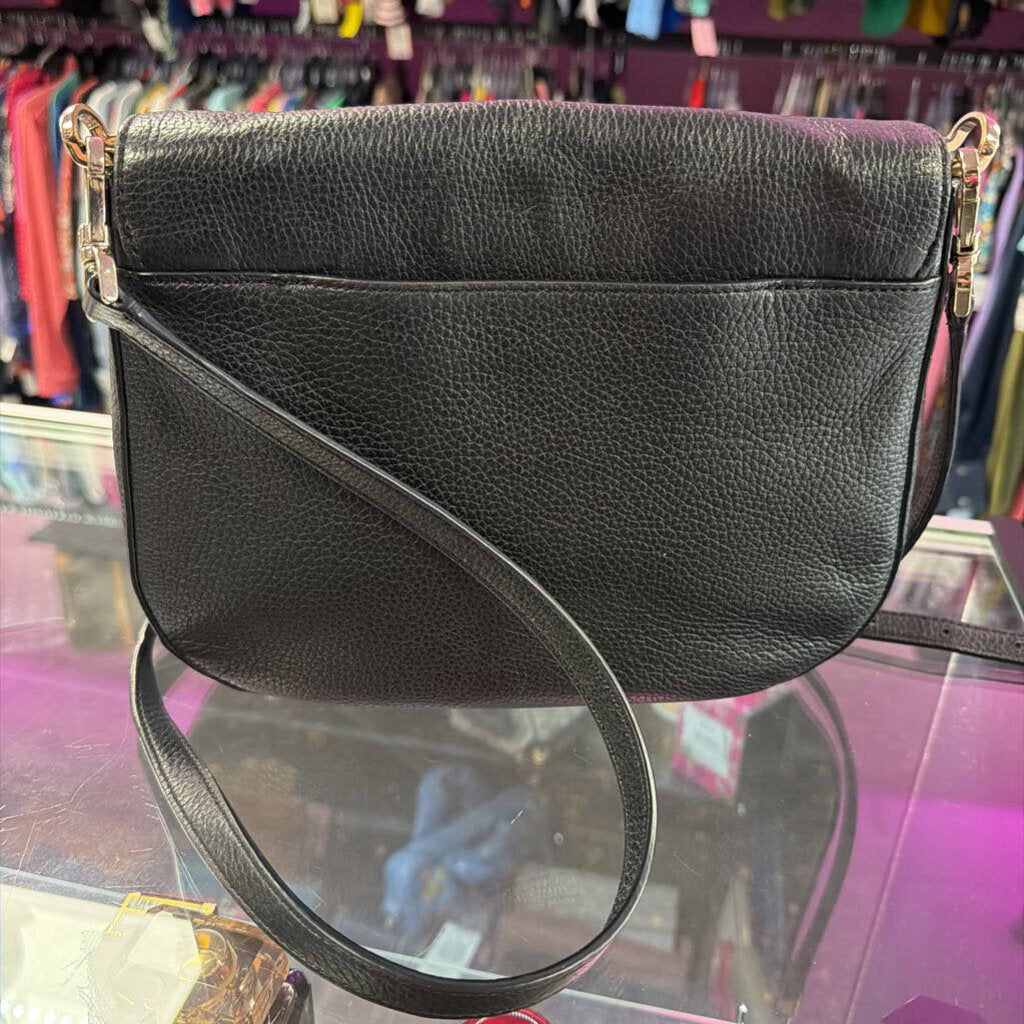 Kate Spade Leila Medium Flap Shoulder Bag Pebbled Leather