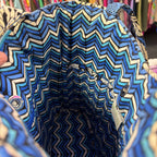 Vera Bradley Quilted Blue Bayou Pattern Tote