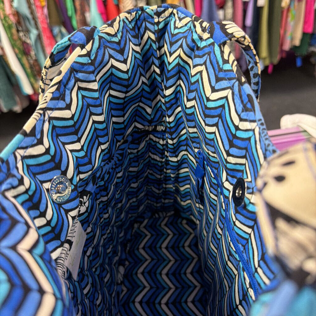 Vera Bradley Quilted Blue Bayou Pattern Tote
