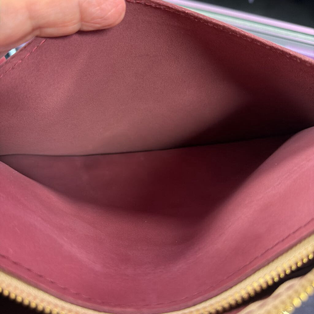 Portland Leather Poppy Purse Foxglove Colorway