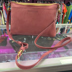 Portland Leather Poppy Purse Foxglove Colorway