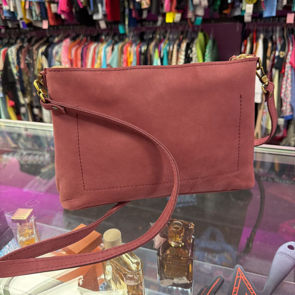 Portland Leather Poppy Purse Foxglove Colorway