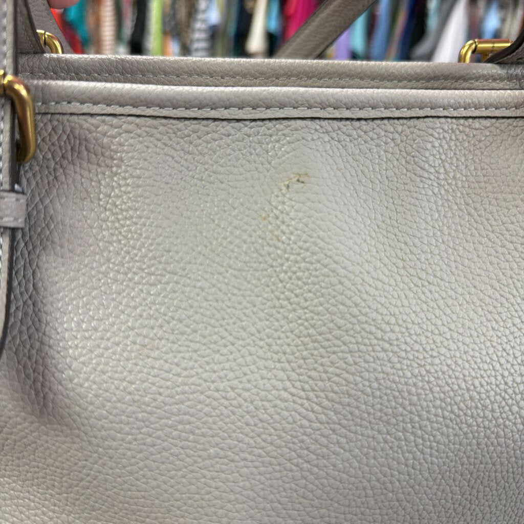 Coach Polished Pebbled Leather Taylor Tote Front Pocket Zip Top