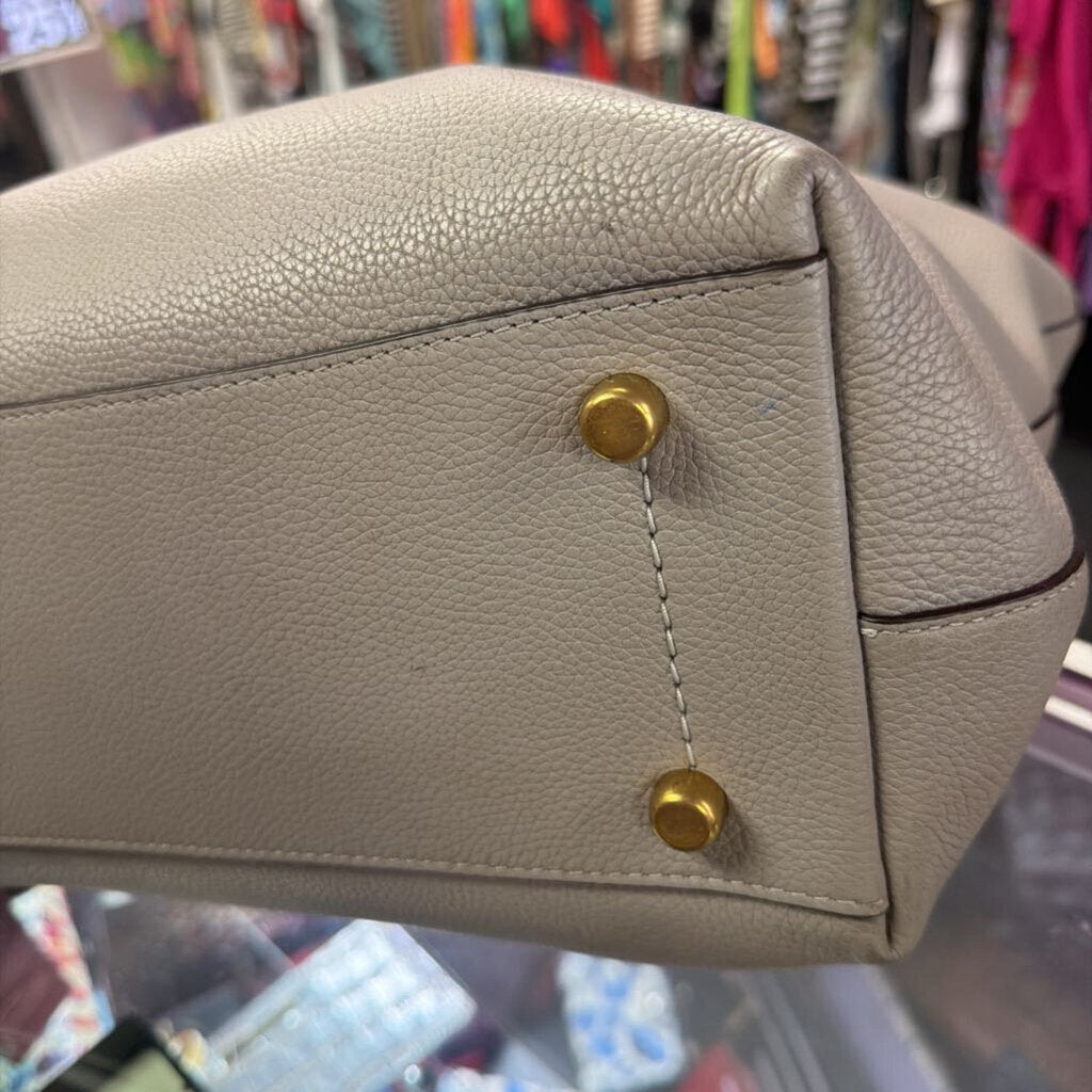 Coach Polished Pebbled Leather Taylor Tote Front Pocket Zip Top