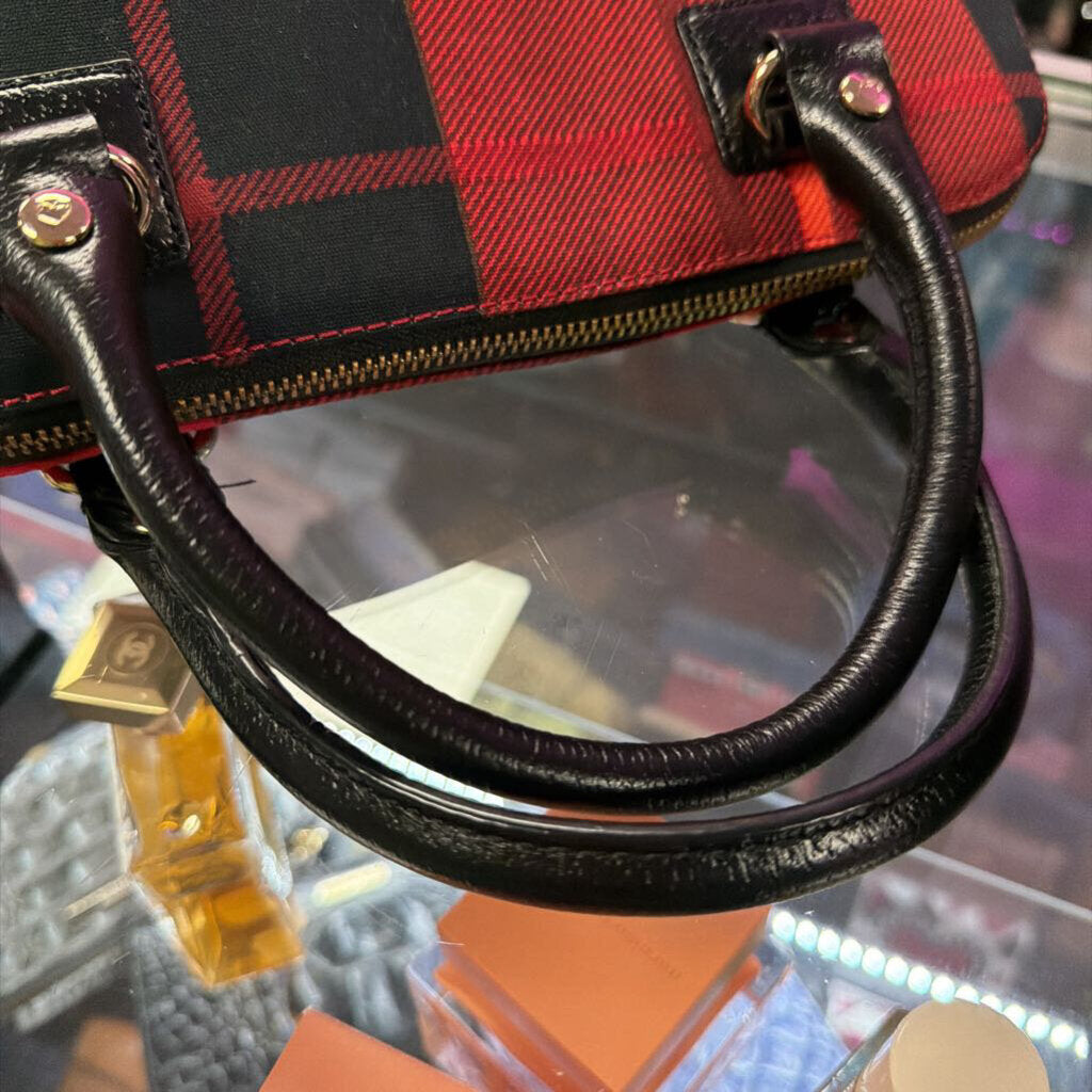 Kate Spade Wellesley Small Rachelle Plaid Dome Missing Long Strap