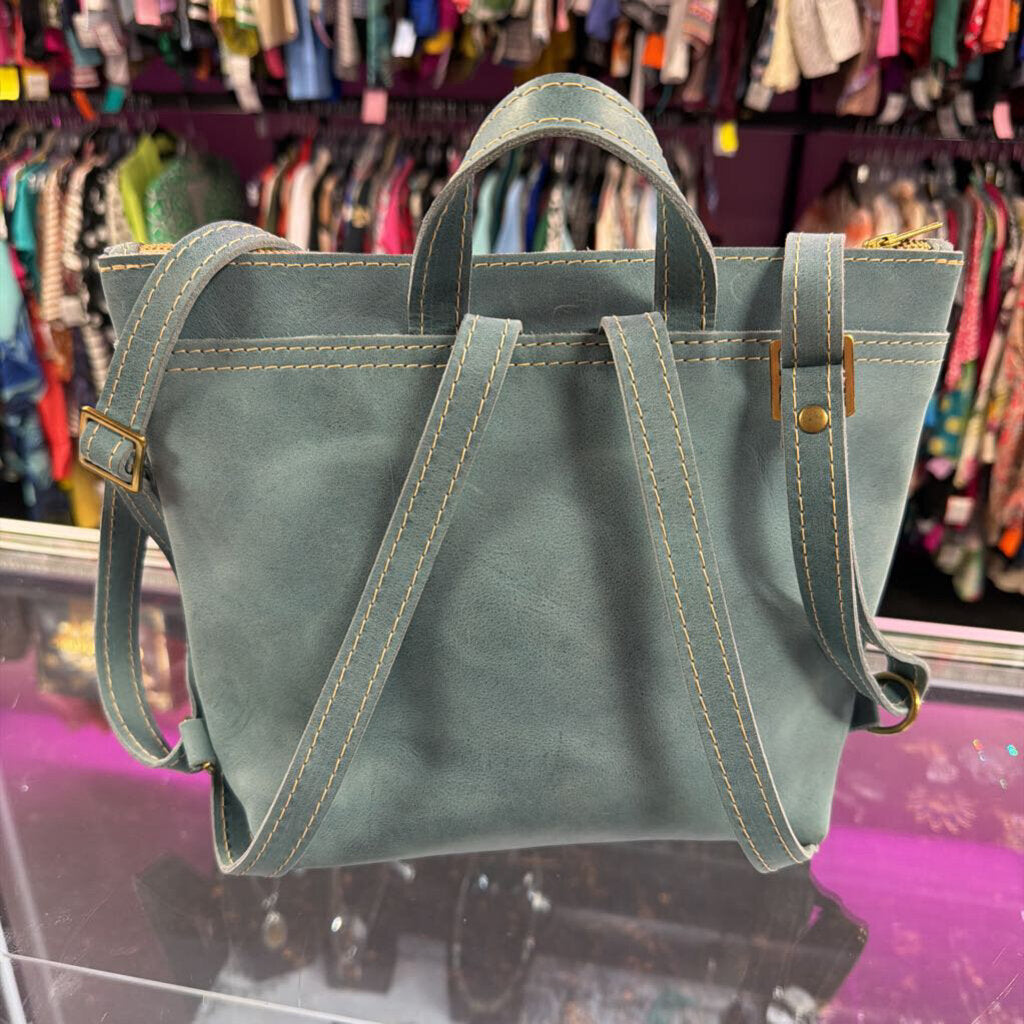 Portland Leather Tote Backpack