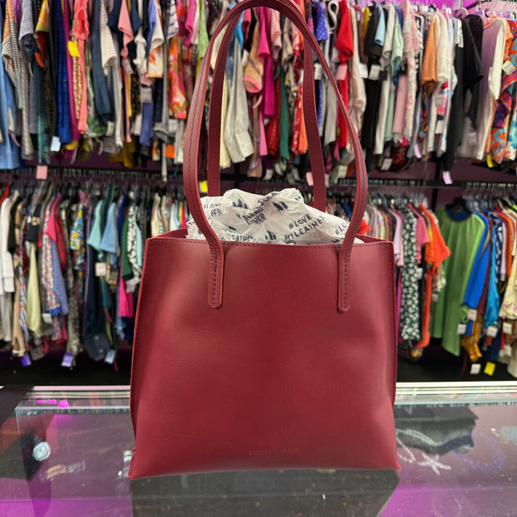 Portland Leather Goods August Shoulder Tote Bag