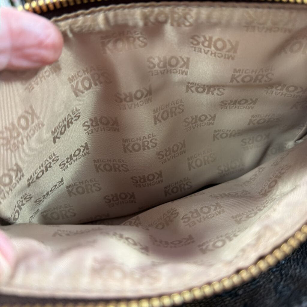 Michael Kors Fulton Double Zip Crossbody Bag Signature Monogram