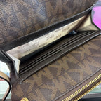 Michael Kors Fulton Double Zip Crossbody Bag Signature Monogram