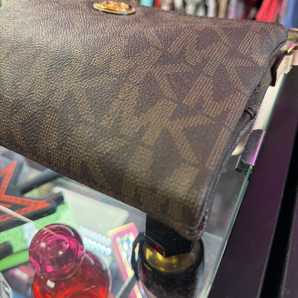 Michael Kors Fulton Double Zip Crossbody Bag Signature Monogram