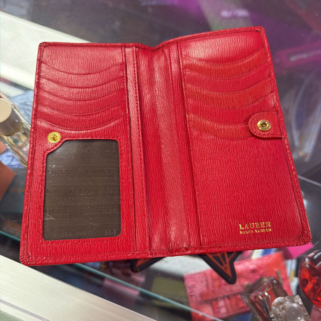 Lauren Ralph Lauren Textured Leather Bifold Long Wallet