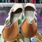 8.5 Venus Celia Floral Walking Flat Casual Loafers Shoes