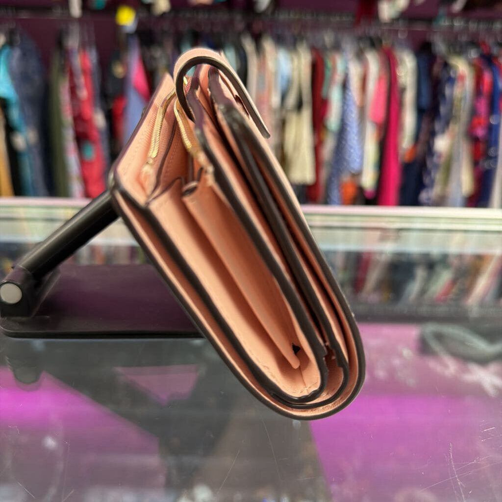 Kate Spade Pink Saffiano Bifold Wallet
