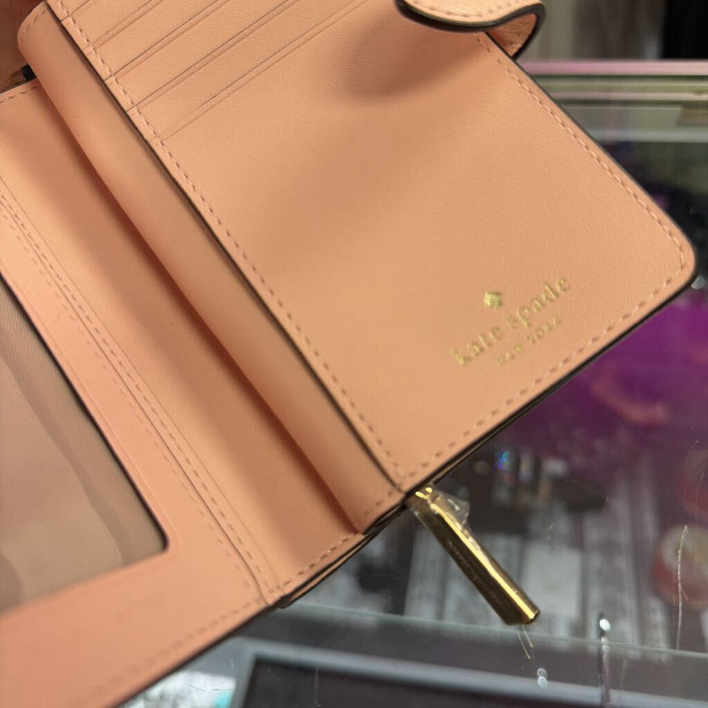 Kate Spade Pink Saffiano Bifold Wallet