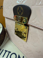 Louis Vuitton Spring Street PM Pink Vernis 2-Way Shoulder Bag Purse RFID & COA