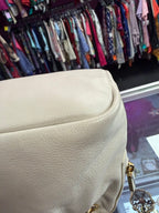 Tory Burch Ivory Leather Gold Chain Strap Shoulderbag