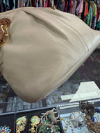 Tory Burch Ivory Leather Gold Chain Strap Shoulderbag