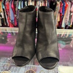 10/40 Vince Camuto Leather Peep-Toe Wedge Bootie