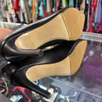 6/36.5 Armani Collezioni Pointed -Toe Leather Pump