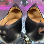 6/36.5 Armani Collezioni Pointed -Toe Leather Pump