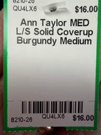 MED L/S Solid Coverup