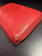 Chanel Timeless CC Zip-Around Wallet in Caviar