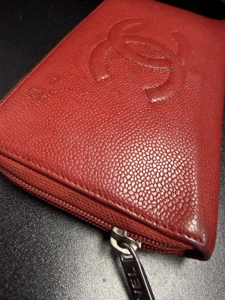 Chanel Timeless CC Zip-Around Wallet in Caviar