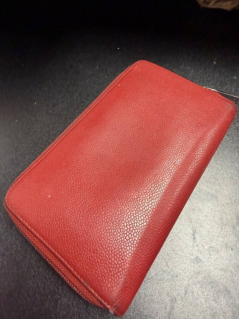 Chanel Timeless CC Zip-Around Wallet in Caviar
