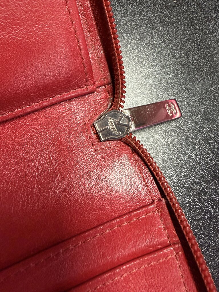 Chanel Timeless CC Zip-Around Wallet in Caviar