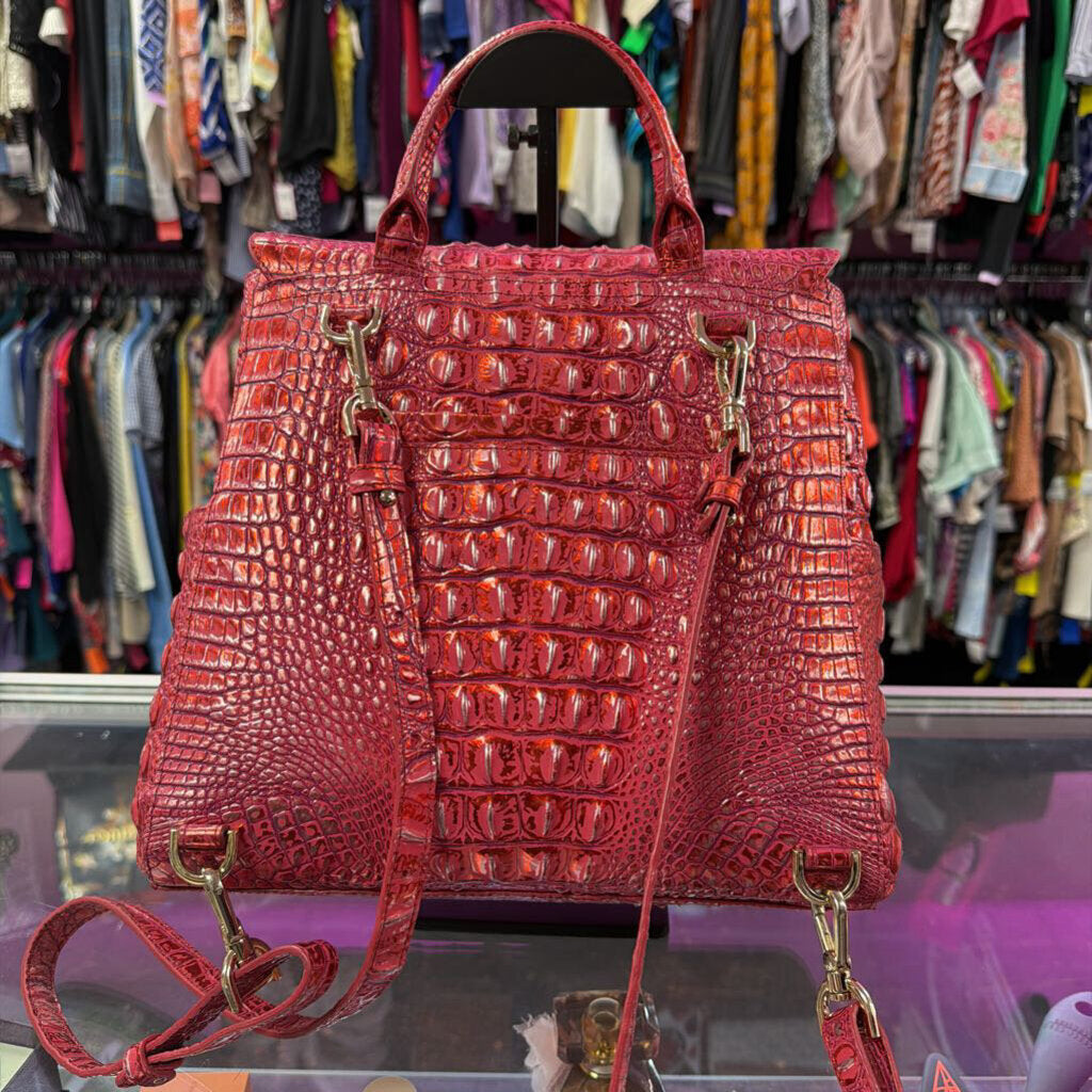 Brahmin Brahmin Liz Backpack Red Dragon Melbourne Leather