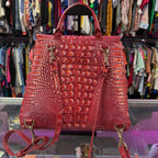 Brahmin Brahmin Liz Backpack Red Dragon Melbourne Leather