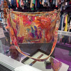 Brahmin Lorelei Shoulder Bag Happy Hour Melbourne Croco Embossed Leather
