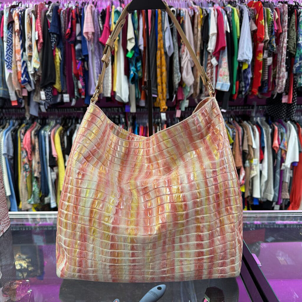 Brahmin Isabella Multi Royalton Relaxed Leather Shoulder Bag