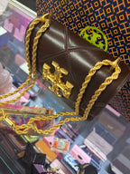 Tory Burch Eleanor Diamond Quilt Leather Convertible Shoulder Bag