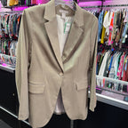 MED/ L/S One Button Solid Blazer
